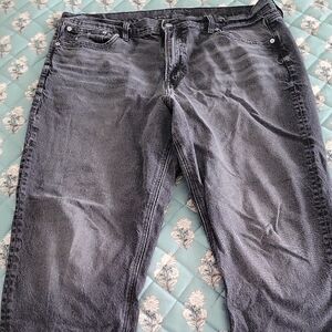 American Eagle Outfitters Dark Gray Relaxed Jeans